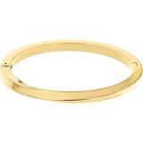 Calvin Klein Twisted Ring Bangle Bracelet - Gold