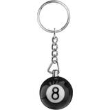 Shein Nyckelringar Shein 1pc Black 8 Charm Pool Ball Shaped Keychain
