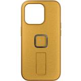 Mobiltillbehör Peak Design iPhone 15 Pro Tyg Skal med SlimLink Fäste och Finger Loop MagSafe-kompatibel Sun