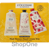 Vårdande Gåvoboxar & Set L'Occitane Handcreme, Pink Flowers Hand Cream Trio 75 ml