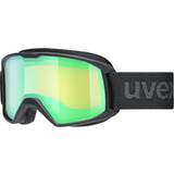 Uvex Herr Skidglasögon Uvex Elemnt FM Ski Goggles - Black Matt/Mirror Green/Laser Gold Lite
