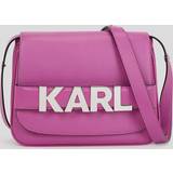 Karl Lagerfeld Flap Crossbody Bag - Mauve