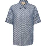Gucci Skjortor Gucci Ivory/Beige Linen Jacquard Shirt