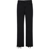 Balenciaga Byxor & Shorts Balenciaga Distressed-cuff Straight-leg Jeans Mens Black