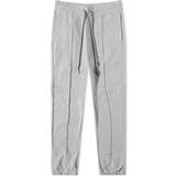 Moncler Jersey Byxor & Shorts Moncler Gray Drawstring Lounge Pants 984 GREY