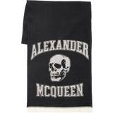 Alexander McQueen Accessoarer Alexander McQueen Varsity Logo Scarf - Black