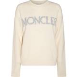Moncler Dam Tröjor Moncler Logo wool sweater white