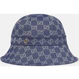 Gucci Chinos - Herr Huvudbonader Gucci Blue Gg Fabric Clotche Hat