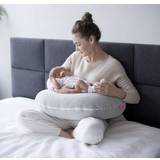 Motherhood Gravid- & Amningskuddar Motherhood Amningskudde premium tillverkad av bomull velour, Oeko-Tex Standard 100, ljusgrå 2019