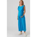 Midiklänningar Gravid- & Amningskläder Mamalicious Mamma-klänning Dresden blue