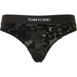 Tyll Underkläder Tom Ford Tulle & Floral Logo Thong - Black
