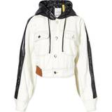 Moncler Dam - Vita Ytterkläder Moncler Women's x Alicia Keys Flushing Denim Hybrid Jacket White White