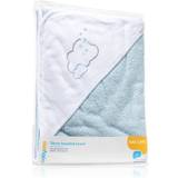 BabyOno Babyhanddukar BabyOno Towel Terrycloth badhandduk med luva Blue 100x100 cm