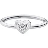 Michael Kors Ringar Michael Kors Rings Sterling Silver Pavé Heart Focal Ring silver Rings ladies