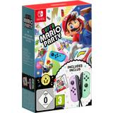 Nintendo switch joy con Nintendo Super Mario Party + Purple & Pastel Green Joy-Con Bundle (Switch)