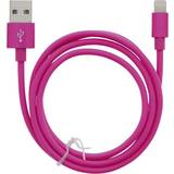 Rosa - USB A-Lightning - USB-kabel Kablar Apple Moba USB-kabel USB Lightning 2,4A 1m