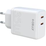 Celly Laddare Batterier & Laddbart Celly PD Wall Charger 2xUSB-C 35W Vit