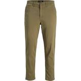 Insvängd Byxor & Shorts Jack & Jones Tapered Fit Chino Trousers - Green/Dusty Olive