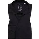 Microfiber Överdelar Eterna Performance Modern Fit skjorta, Black