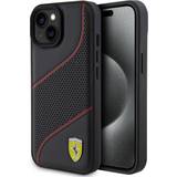 Ferrari Mobiltillbehör Ferrari iPhone 15 Skal Perforerad Svart