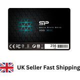 Hårddiskar Lite-On Silicon Power SSD 256GB 3D NAND A55 SLC Cache Performance Boost 2.5 inch SATA III 7mm 0.28" Internal Solid State Drive