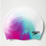 Speedo Adult Printed Cap White/Pink