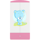 Vita Garderober Kocot Kids Babydreams garderob blå nallebjörn, med 2 dörrar, 1 låda laminat
