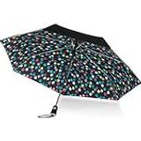 Totes Kompaktparaplyer Totes Canopy Print Auto Open Close Umbrella, Raindrops