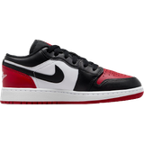 Läderimitation - Röda Barnskor Nike Air Jordan 1 Low GS - White/Varsity Red/White/Black