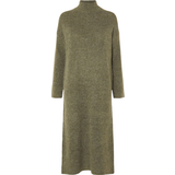 Selected Klänningar Selected Maline Long Sleeve Knit Dress - Dusky Green