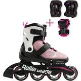 Rullskridsko barn Rollerblade Microblade Inlines Rullskridsko Skateskyd Pink/Vit 33-36.5