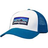 Patagonia Blåa - Dam Kepsar Patagonia P-6 Logo Lopro Trucker Hat White W/Wavy Blue