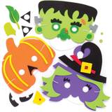 Barn Masker Baker Ross Halloween-maskset 4 stycken för barn, halloween, konst och hantverk