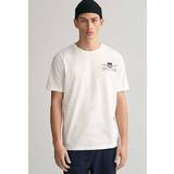 Gant Herr T-shirts Gant Archive Shield Logo T-Shirt White