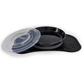 Svarta Tallriksunderlägg Twistshake Click-Mat Mini Plate Black