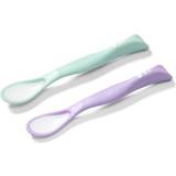 BabyOno Gröna Nappflaskor & Servering BabyOno Be Active Flexible Spoons spoon Green/Purple 2 pc