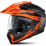 Nolan Adventure hjälmar Motorcykelhjälmar Nolan N70-2 X Stunner Flat Black ECE 22.06 Multi Helmet Orange