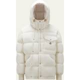 Moncler Bomull - Vita Ytterkläder Moncler Karakorum Cotton puffer jacket cream