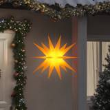 Gula Julstjärnor vidaXL LED-belysning vikbar gul Julstjärna