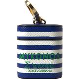 Hörlurar Dolce & Gabbana Blue Stripe Dauphine Logo Print Strap Airpod Case