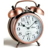 Atlanta Väckarklockor Atlanta dubbelklocka väckarklocka med lysande visare analog 1058, Koppar, 13 x 11 cm, Retro