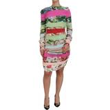 Dolce & Gabbana Silk Floral Bodycon Sheath Dress - Multicolor