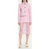 Rayon Kjolar Ferragamo Low-rise wool miniskirt pink
