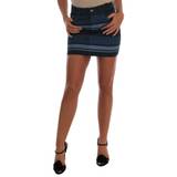 Dam - Randiga Kjolar Dolce & Gabbana Blue Short striped Mini Denim Skirt IT42