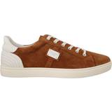 Dolce & Gabbana Sneakers Dolce & Gabbana Brown Suede Leather Low Tops Sneakers Shoes EU41.5/US8.5