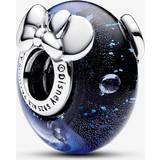 Blåa Smycken Pandora Musse och Mimmi Pigg-berlock Muranoglas