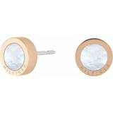 Smycken Tommy Hilfiger Stud Earrings - Rose Gold/Mother-of-Pearl