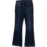 Roberto Cavalli Byxor & Shorts Roberto Cavalli Cavalli Blue Cotton Stretch Low Waist Jeans