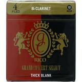 Transparent Munstycken till blåsinstrument Rico grand concert Select Thick Blank Bb clarinet #4, Box of 10