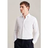 Herr - Silke/Siden Överdelar Seidensticker Business Shirt Xslim Long Sleeve Kent-collar Uni Herr Långärmade Skjortor
